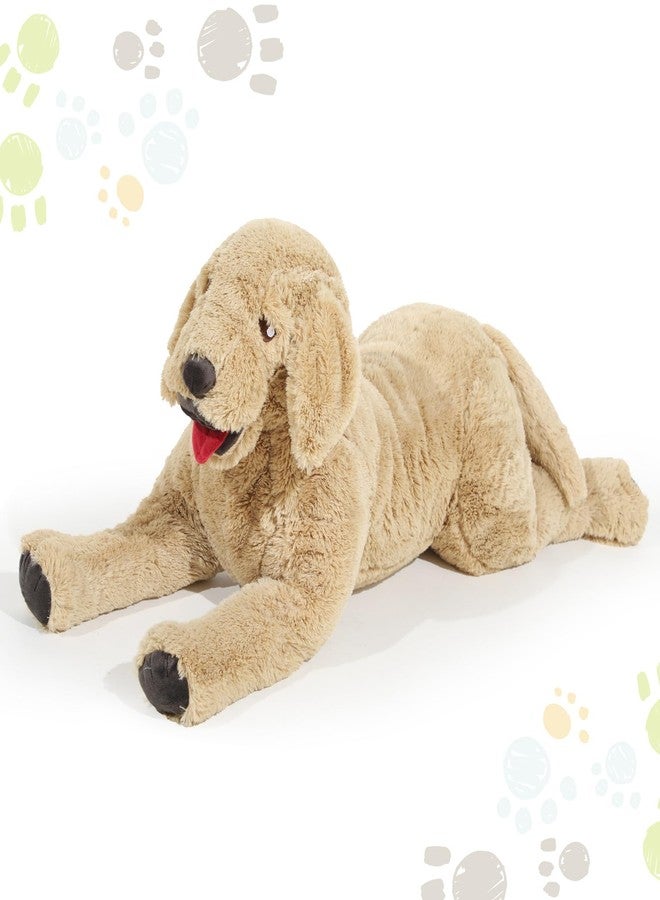 Geosar 15.7" Dog Stuffed Animals Plush, Soft Cuddly Golden Retriever Plush Toys, Large Stuffed Dog Hugging Pillow Gifts for Valentines Kids Girls Boys Birthday - Image 2